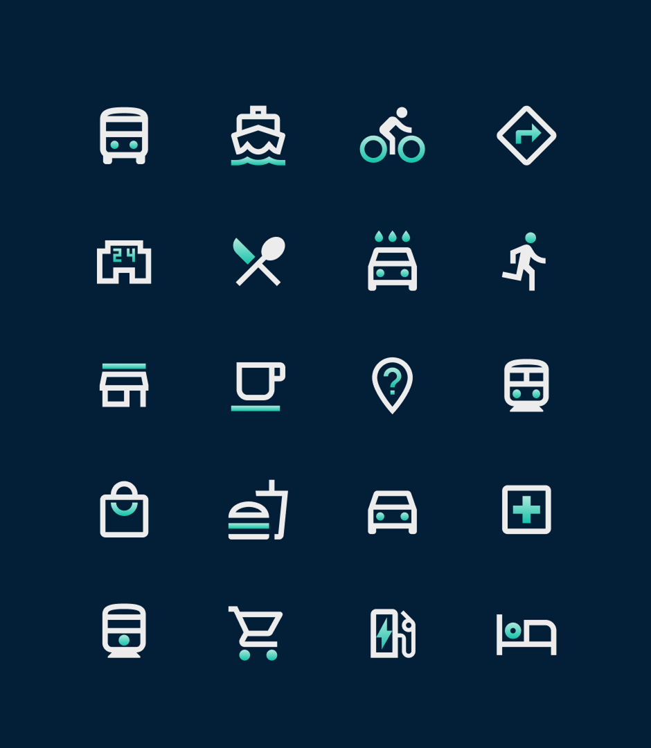 Travel icons
